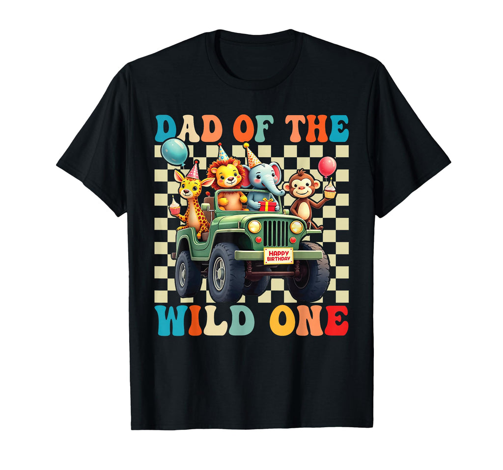 Dad Wild One 1St Birthday Safari T-Shirt - Trendy Graphic for Adults - T-Shirt, Sweatshirt, Hoodie