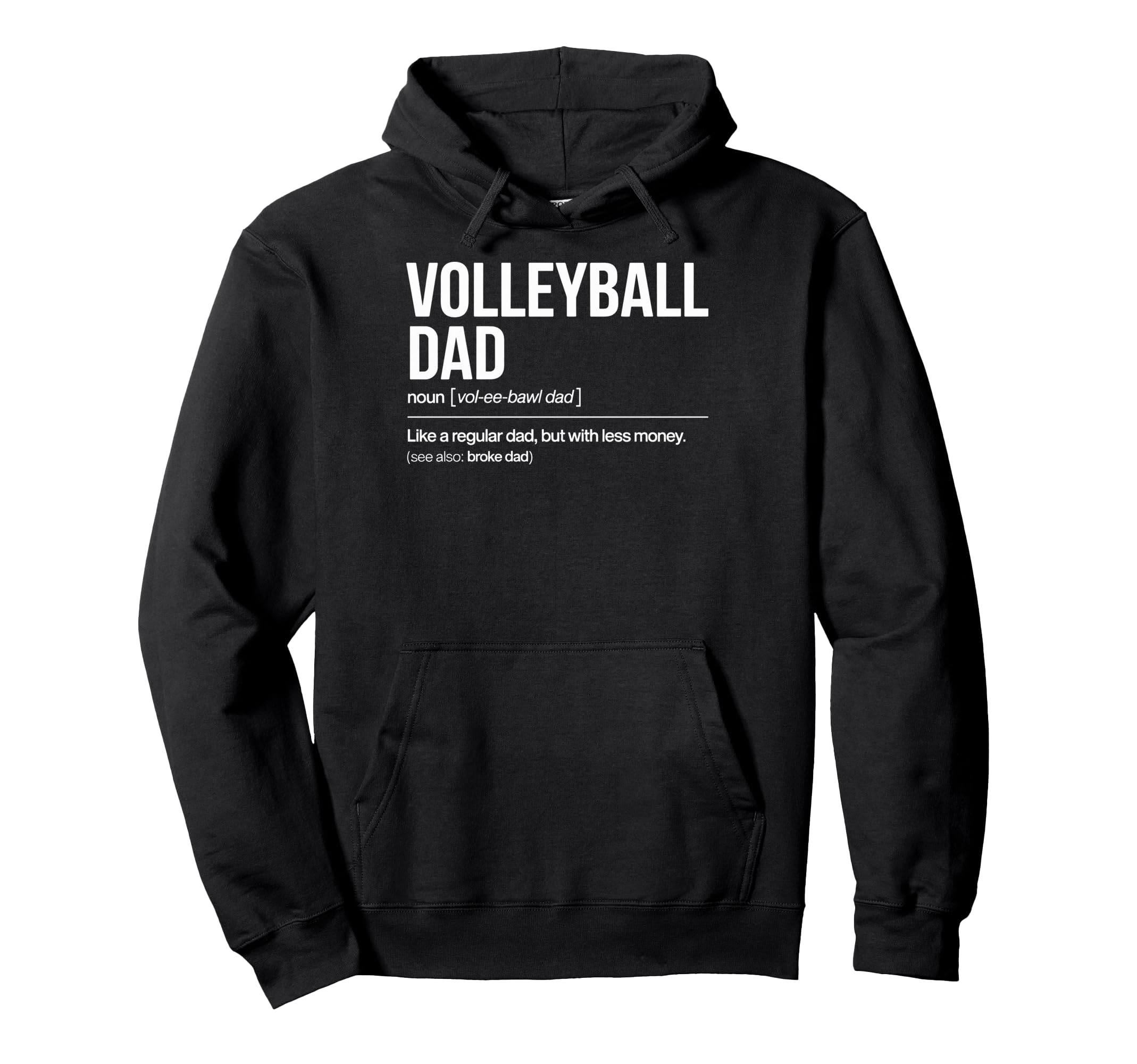 Volleyball Definition Like Regular Hoodie - Minimalist Print for Adults - T-Shirt, Sweatshirt, Hoodie