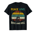 Peace Love Rock And Roll Guitar T-Shirt - Streetwear Style Men Women - T-Shirt, Sweatshirt, Hoodie
