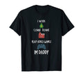 Holiday Gift Bar Dad Daddy Video Game T-Shirt - Minimalist Print Unisex - T-Shirt, Sweatshirt, Hoodie