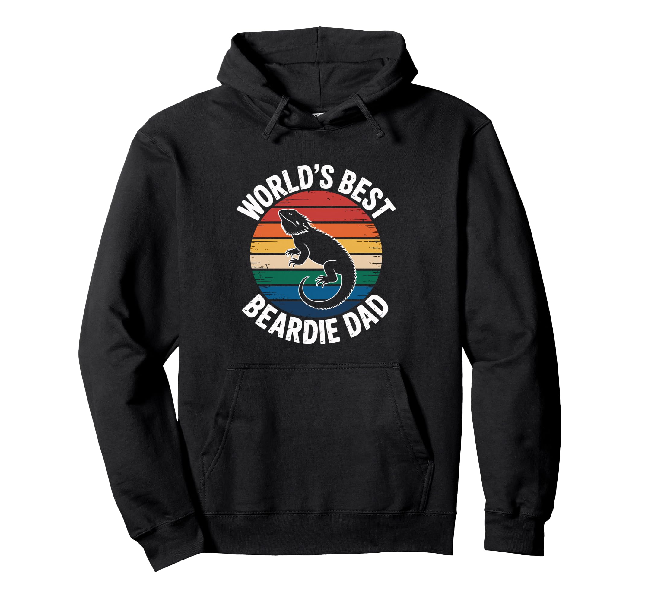 Bearded Dragon Lizard Lover Beardie Dad Hoodie - Novelty Apparel for Adults - T-Shirt, Sweatshirt, Hoodie