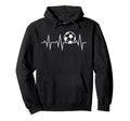 Soccer Heartbeat Hoodie - Unique Graphic Men Women - T-Shirt, Sweatshirt, Hoodie