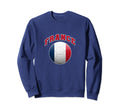 Flag And Colors France Football And Sweatshirt - Graphic Print for Adults - T-Shirt, Sweatshirt, Hoodie