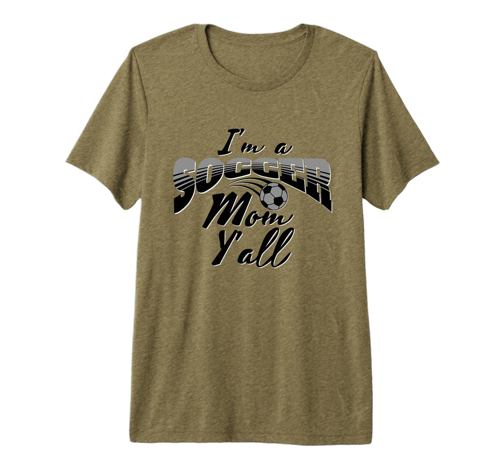 Mom Soccer Lover Soccer Mom Gift Blue T-Shirt - Novelty Apparel Men Women - T-Shirt, Sweatshirt, Hoodie