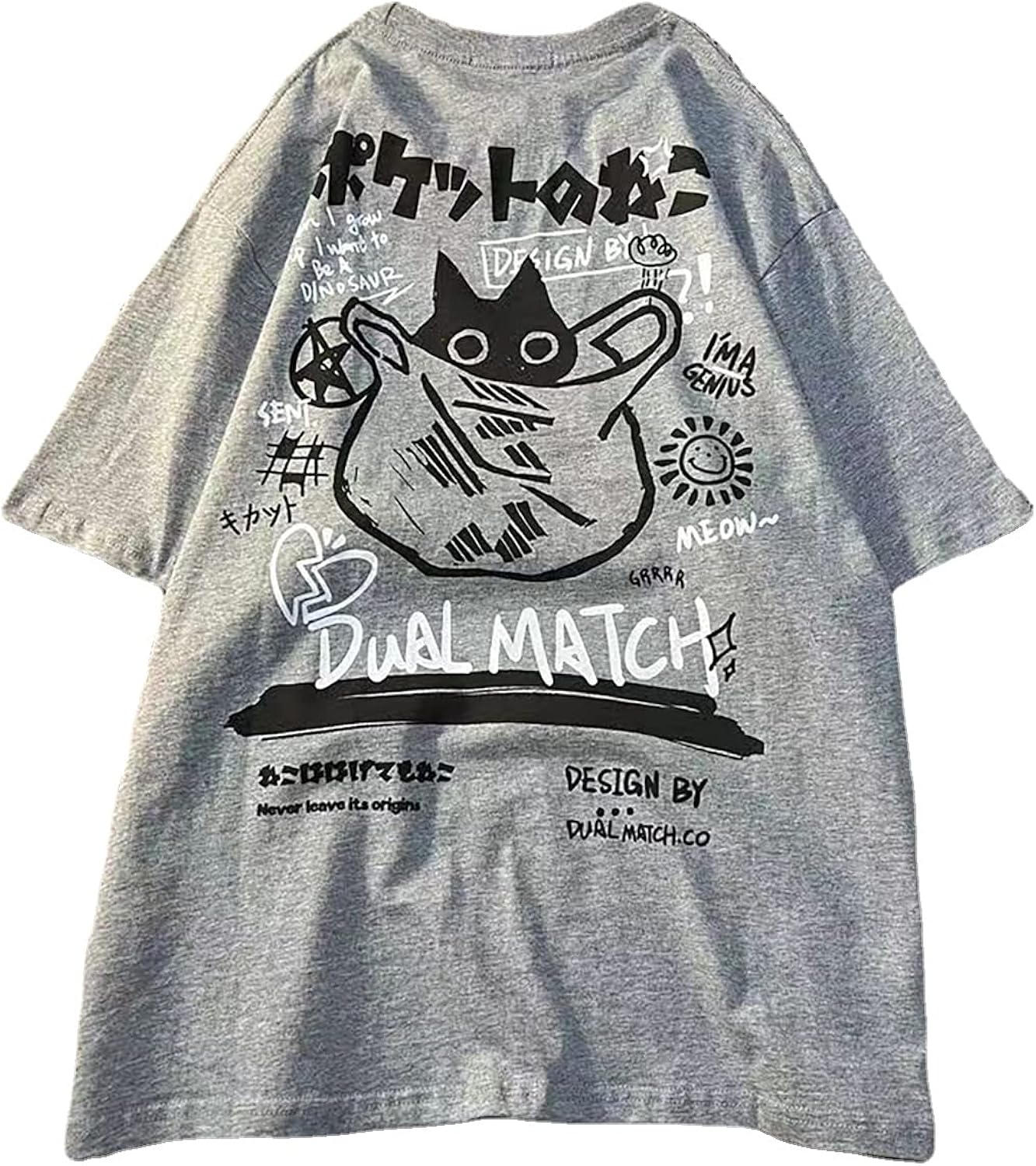 Gothic Oversized Printed Harajuku Street Trend Men - Adult & Kids T-Shirts, Sweatshirts & Hoodies apparel design preview 1