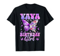 Yaya Birthday Butterfly Family Matching T-Shirt - Streetwear Style Unisex - T-Shirt, Sweatshirt, Hoodie