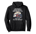 Funny Trucker Papa Dad Grandpa English Hoodie - Unique Graphic Men Women - T-Shirt, Sweatshirt, Hoodie