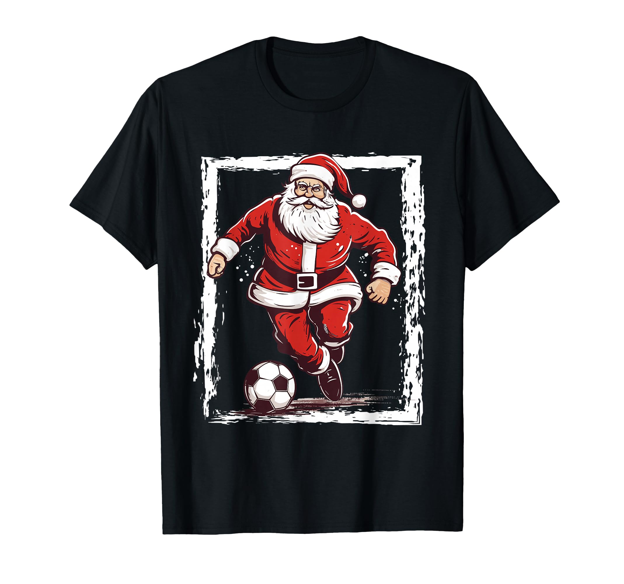 Santa Soccer Player Soccer Santa Claus T-Shirt - Novelty Apparel Unisex - T-Shirt, Sweatshirt, Hoodie