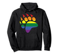 Lgbt Papa Mens Gay Pride Month Paw Gay Hoodie - Graphic Print for Adults - T-Shirt, Sweatshirt, Hoodie