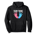 Team Twins Gender Reveal Twin Mom Hoodie - Aesthetic Graphic for Adults - T-Shirt, Sweatshirt, Hoodie