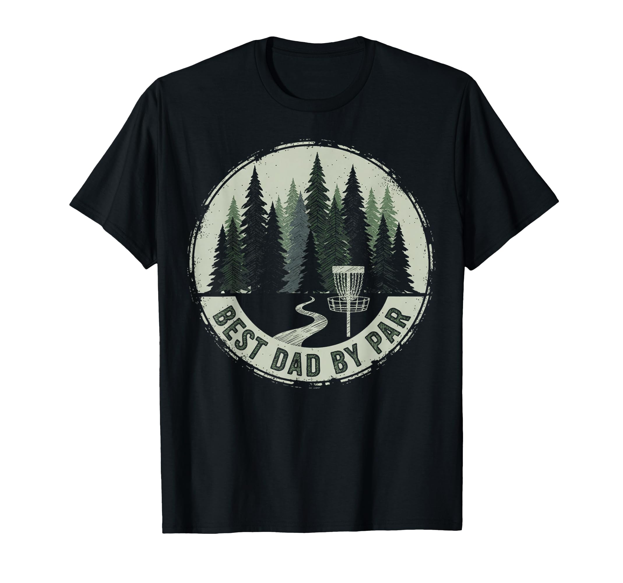 Funny Disc Golf Player Best Dad Par T-Shirt - Custom Art Print Men Women - T-Shirt, Sweatshirt, Hoodie