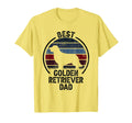 Best Dog Father Dad Golden Retriever T-Shirt - Custom Art Print Men Women - T-Shirt, Sweatshirt, Hoodie