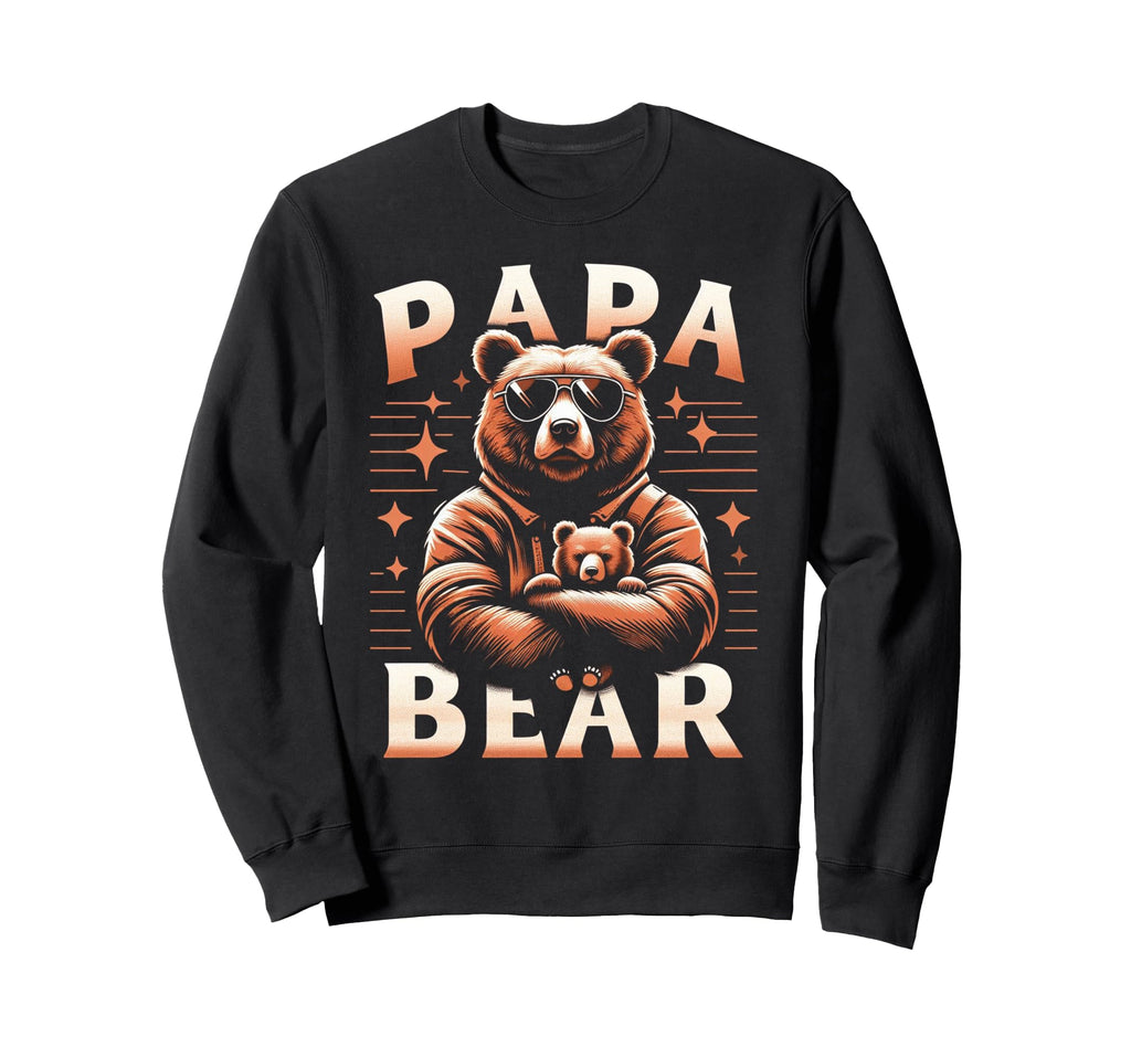 Papa Bear Funny Bears Animal Lover Sweatshirt - Trendy Graphic for Adults - T-Shirt, Sweatshirt, Hoodie