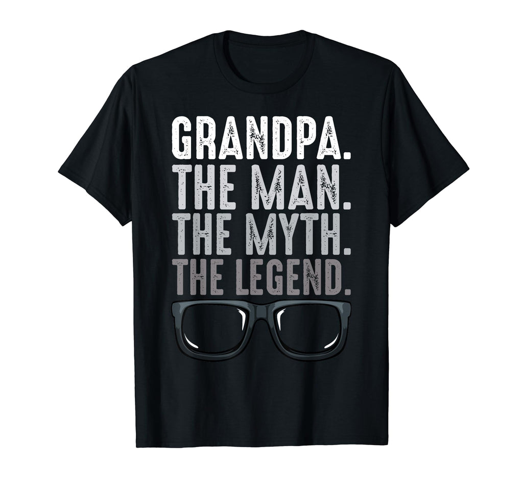 Grandpa Myth Legend Fathers Day Dad T-Shirt - Minimalist Print for Adults - T-Shirt, Sweatshirt, Hoodie