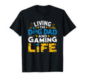 Dog Dad Gamer Loves Gaming Video T-Shirt - Casual Everyday Wear Unisex - T-Shirt, Sweatshirt, Hoodie