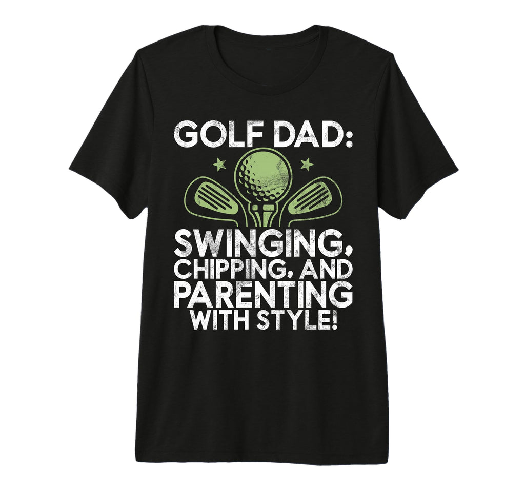 Swinging Chipping And Parenting Golf T-Shirt - Unique Graphic Men Women - T-Shirt, Sweatshirt, Hoodie