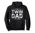 Twin Dad Est 2026 Dad Twins New Hoodie - Fun Novelty Design Men Women - T-Shirt, Sweatshirt, Hoodie