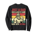 Best Dad Funny Fathers Day Proud Sweatshirt - Minimalist Print Men Women - T-Shirt, Sweatshirt, Hoodie