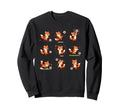 Silly Fox Playing Soccer Player Sweatshirt - Streetwear Style for Adults - T-Shirt, Sweatshirt, Hoodie