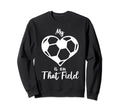 My Heart Is That Field Soccer Mama Sweatshirt - Minimalist Print Unisex - T-Shirt, Sweatshirt, Hoodie