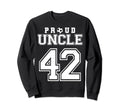 Number 42 Custom Proud Soccer Sweatshirt - Custom Art Print Men Women - T-Shirt, Sweatshirt, Hoodie