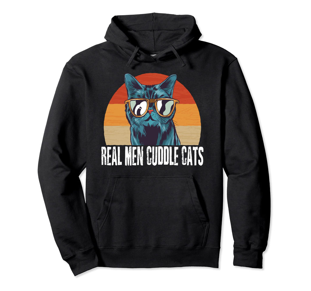 Real Cuddle Cats Mens Cat Daddy Dad Hoodie - Unique Graphic for Adults - T-Shirt, Sweatshirt, Hoodie