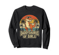 Daddy Saurus Daughter Dad Fathers Sweatshirt - Graphic Print for Adults - T-Shirt, Sweatshirt, Hoodie