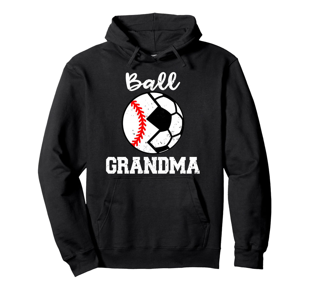 Ball Grandma Funny Soccer Baseball Hoodie - Custom Art Print for Adults - T-Shirt, Sweatshirt, Hoodie