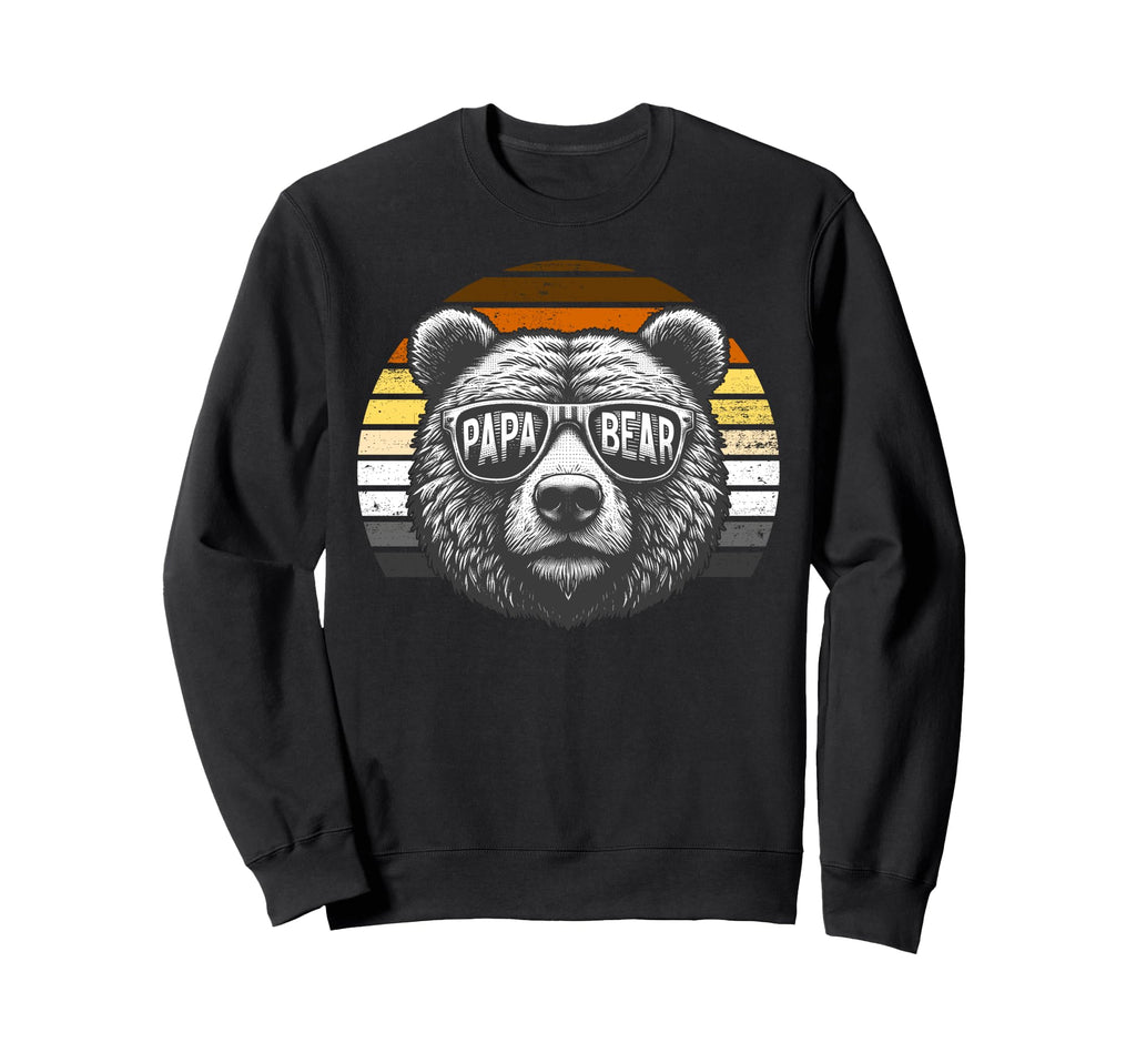 Papa Bear Gay Pride Sunglasses Bear Sweatshirt - Graphic Print for Adults - T-Shirt, Sweatshirt, Hoodie