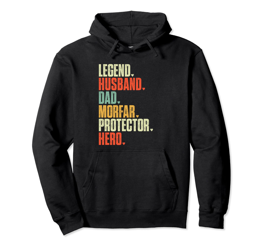 Fathers Day Legend Husband Dad Morfar Hoodie - Novelty Apparel for Adults - T-Shirt, Sweatshirt, Hoodie