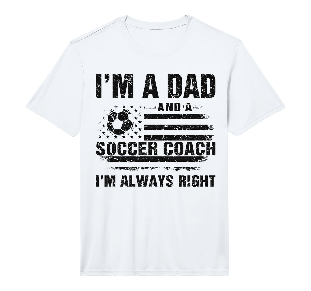Mens Dad Soccer Coach Funny Fathers T-Shirt - Trendy Graphic for Adults - T-Shirt, Sweatshirt, Hoodie