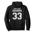 Number 33 Custom Proud Soccer Futbol Hoodie - Minimalist Print Men Women - T-Shirt, Sweatshirt, Hoodie
