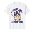 Gnome Baseball Grandpa Motif Funny T-Shirt - Fun Novelty Design Men Women - T-Shirt, Sweatshirt, Hoodie