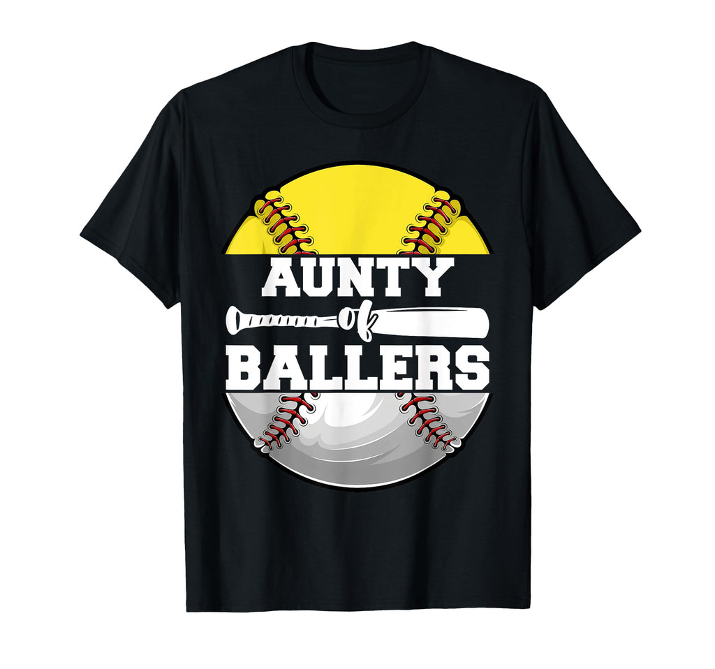 Aunty Ballers Funny Softball Baseball T-Shirt - Trendy Graphic Men Women - T-Shirt, Sweatshirt, Hoodie