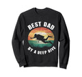 Funny Best Dad Scuba Diving Sweatshirt - Minimalist Print Men Women - T-Shirt, Sweatshirt, Hoodie