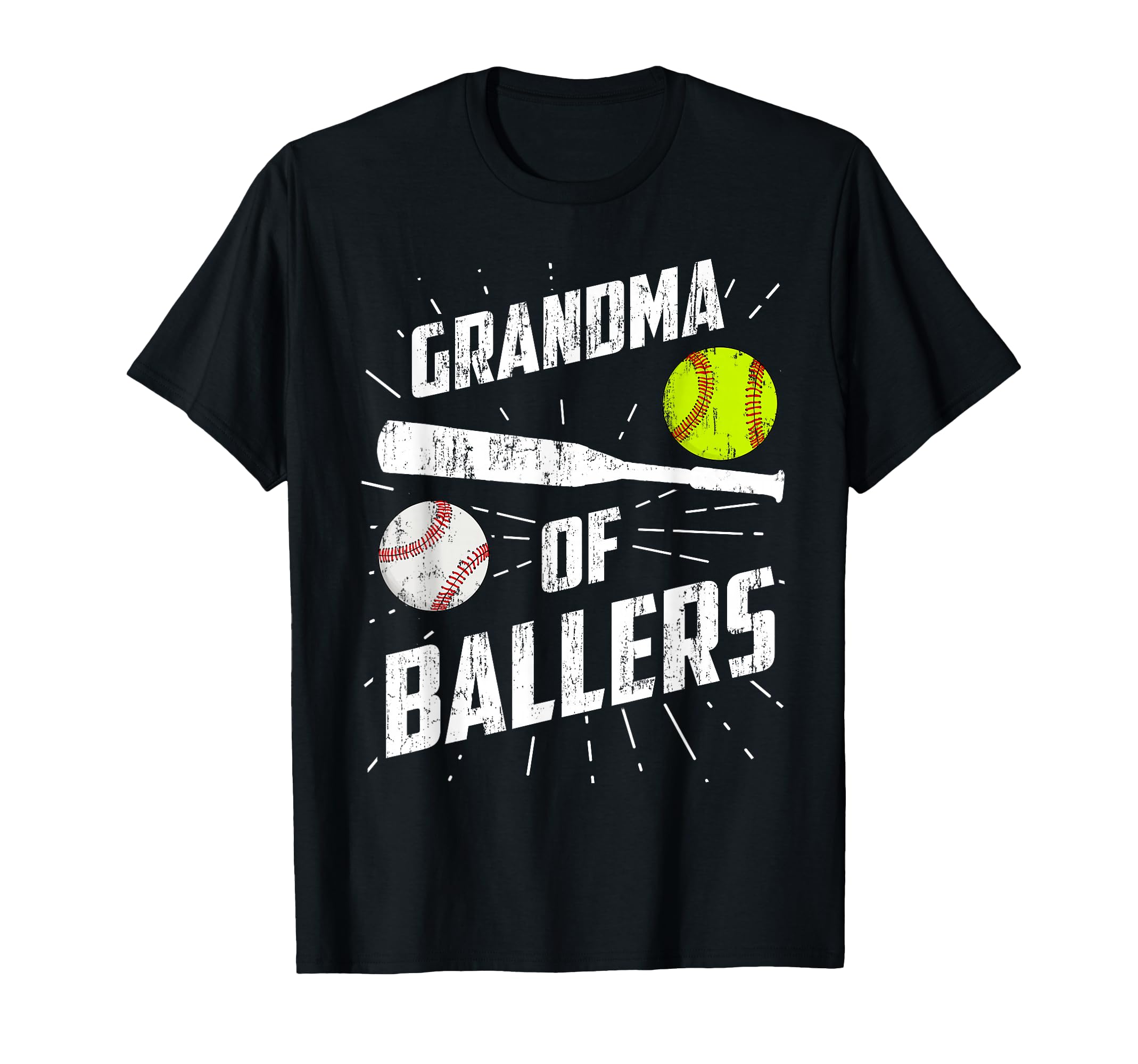 Grandma Ballers Funny Baseball T-Shirt - Novelty Apparel for Adults - T-Shirt, Sweatshirt, Hoodie