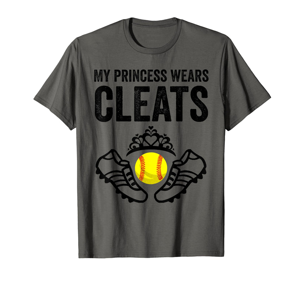 Funny My Princess Wears Cleats Gift T-Shirt - Novelty Apparel Men Women - T-Shirt, Sweatshirt, Hoodie