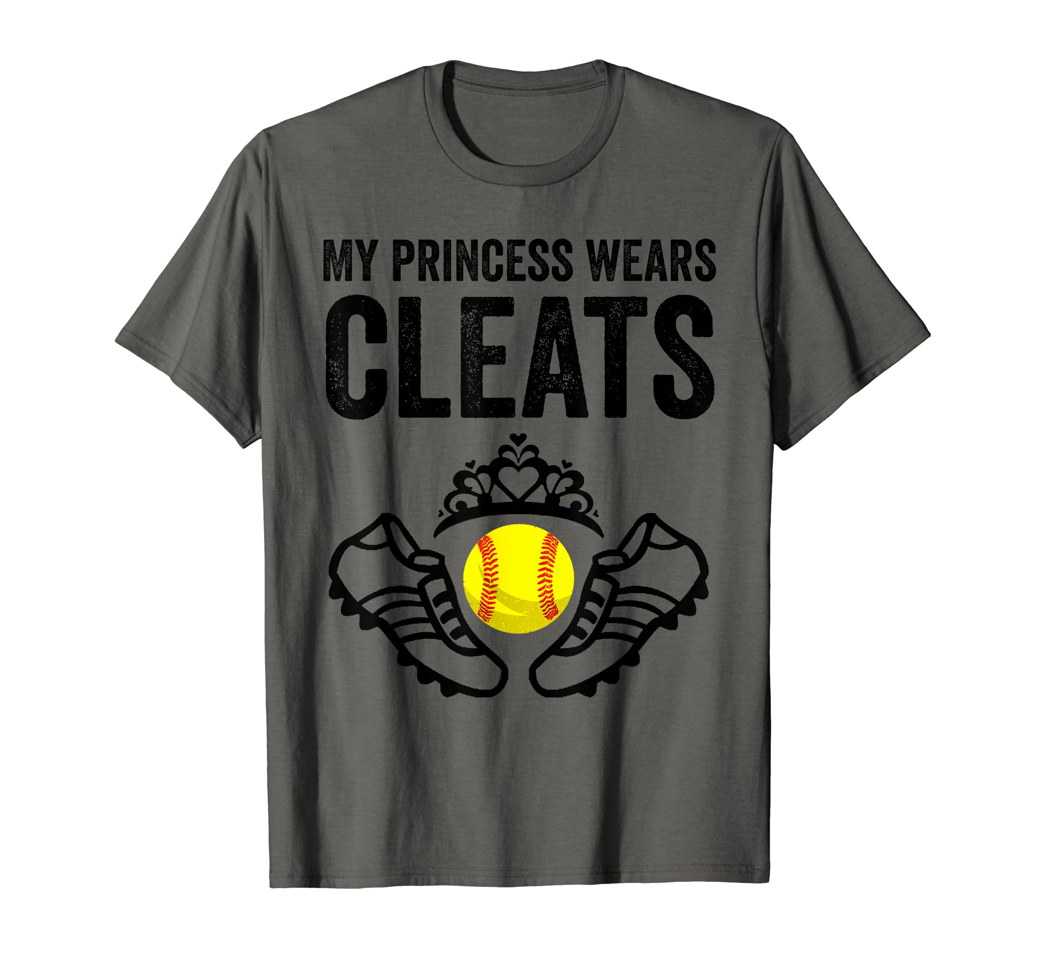 Funny My Princess Wears Cleats Gift T-Shirt - Novelty Apparel Men Women - T-Shirt, Sweatshirt, Hoodie
