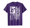 Cheer Uncle American Flag Cheerleader T-Shirt - Graphic Print for Adults - T-Shirt, Sweatshirt, Hoodie