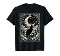 Magical Tarot Card Black Cat And T-Shirt - Aesthetic Graphic Unisex - T-Shirt, Sweatshirt, Hoodie