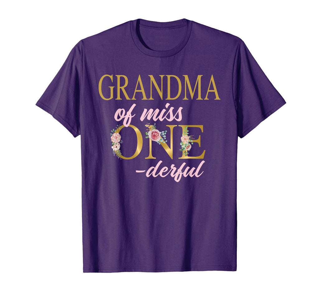 Grandma Miss Onederful 1St Birthday T-Shirt - Streetwear Style Men Women - T-Shirt, Sweatshirt, Hoodie