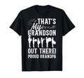 Thats My Grandson Proud Grandpa Marching T-Shirt - Graphic Print Unisex - T-Shirt, Sweatshirt, Hoodie