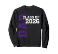 Proud Dad Class 2026 Graduate Purple Sweatshirt - Unique Graphic Unisex - T-Shirt, Sweatshirt, Hoodie