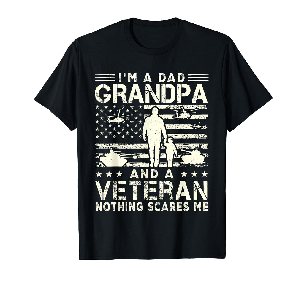 Im Dad Grandpa Veteran Fathers Day Dad T-Shirt - Graphic Print for Adults - T-Shirt, Sweatshirt, Hoodie