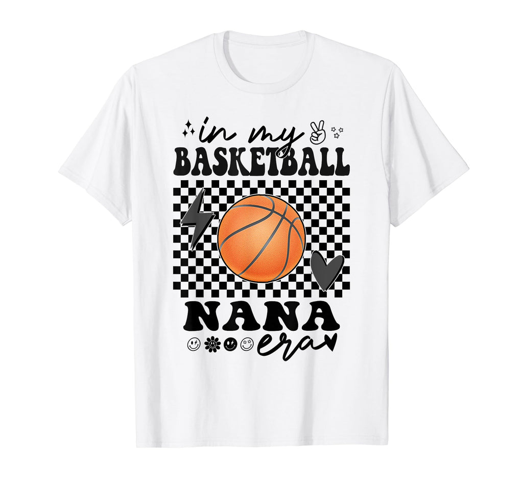 Groovy My Basketball Nana Era Matching T-Shirt - Trendy Graphic Unisex - T-Shirt, Sweatshirt, Hoodie