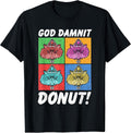 God Damnit Donut Cat Pop Art Book - Adult & Kids T-Shirts, Sweatshirts & Hoodies apparel design preview 1