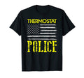 Thermostat Police Us Flag Distressed T-Shirt - Streetwear Style Men Women - T-Shirt, Sweatshirt, Hoodie