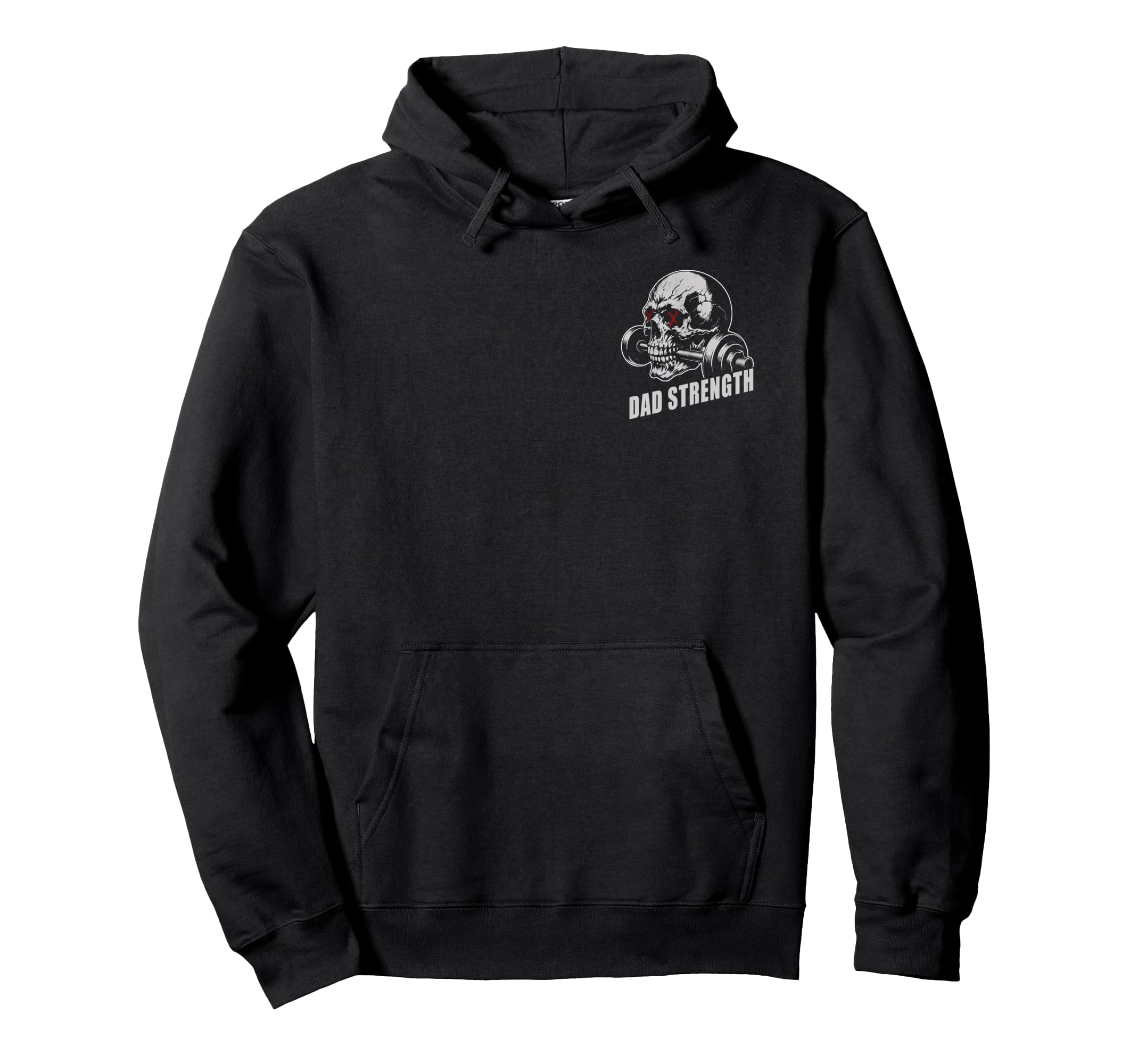 2 Sided Dad Strength Working My Dad Bod Hoodie - Custom Art Print Unisex - T-Shirt, Sweatshirt, Hoodie
