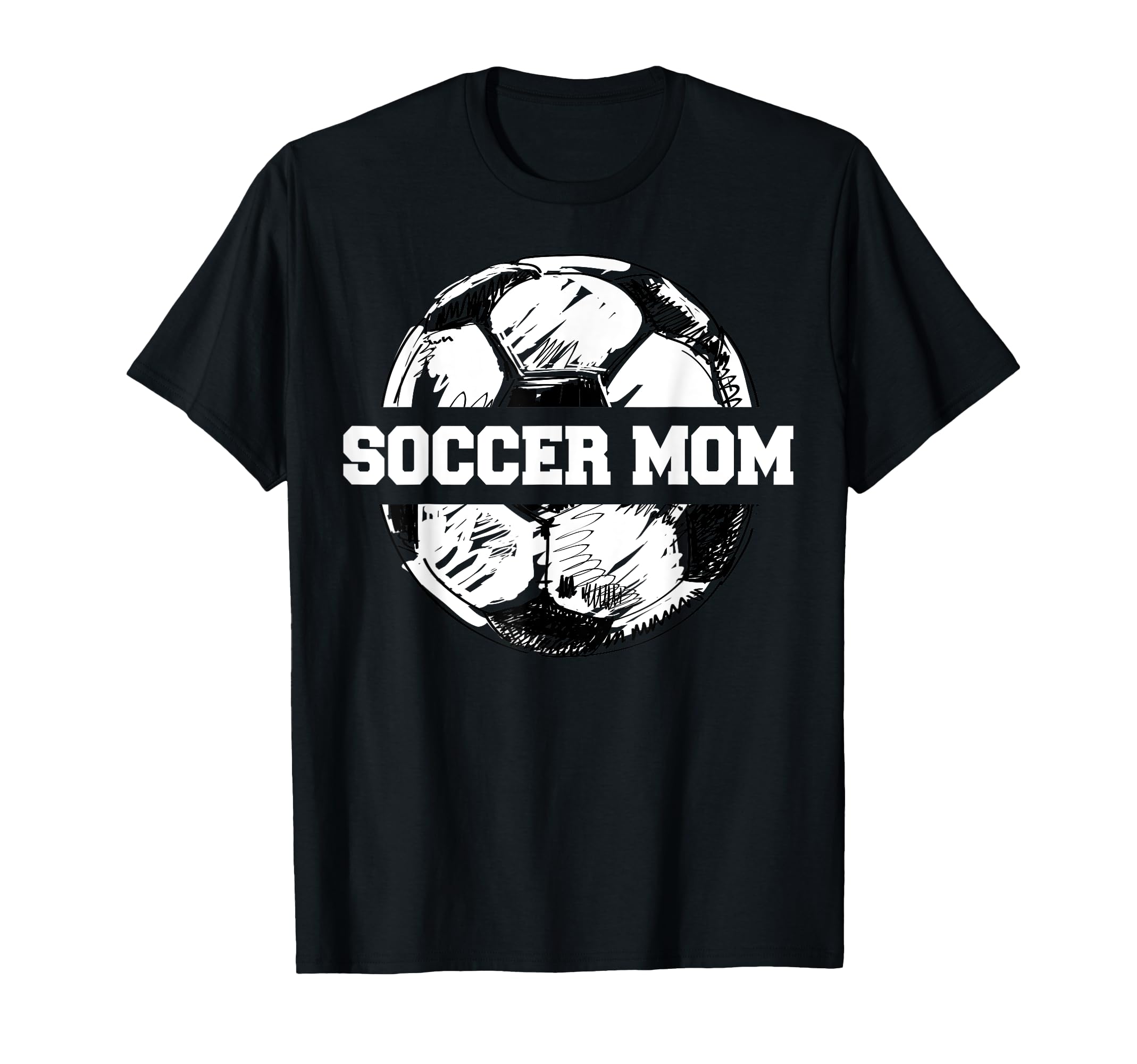 Soccer Mom Funny Soccer Ball Split T-Shirt - Custom Art Print Unisex - T-Shirt, Sweatshirt, Hoodie