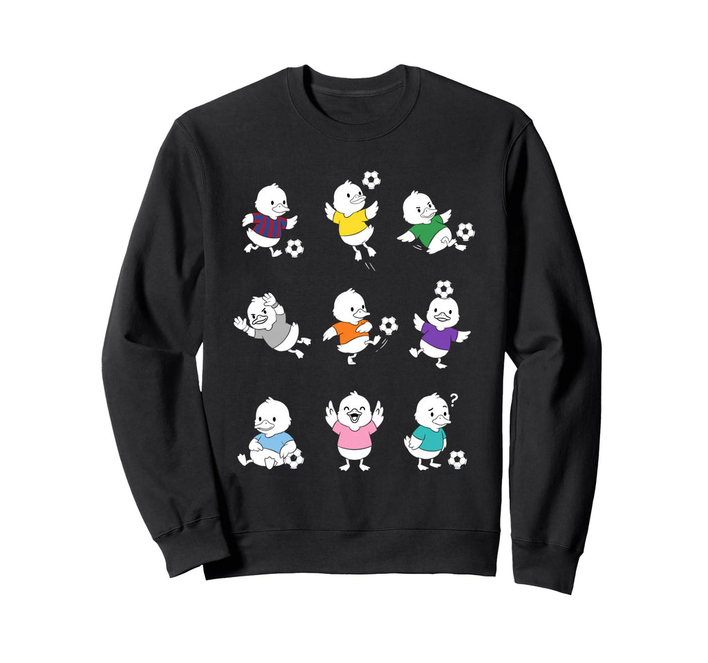Soccer Duck Cartoon Funny Football Sweatshirt - Fun Novelty Design Unisex - T-Shirt, Sweatshirt, Hoodie